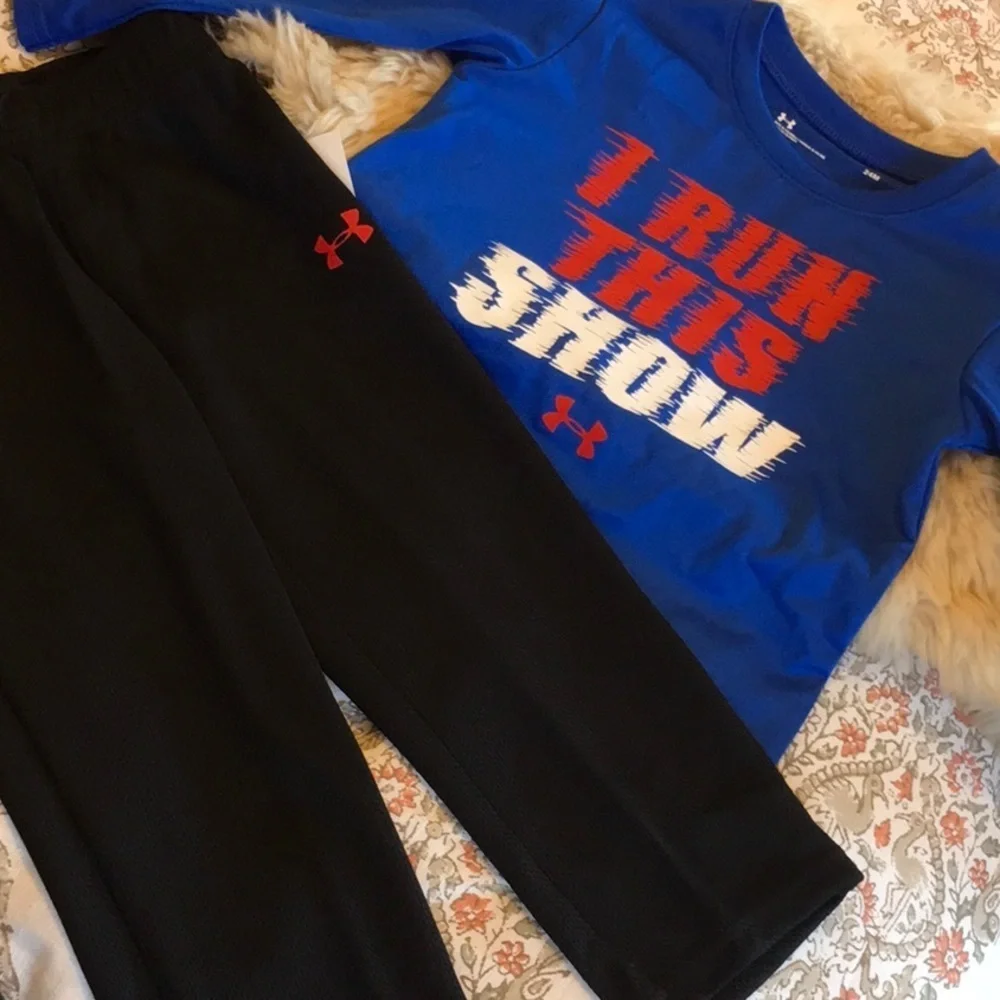 Under Armour (24 months)SET boys NWT blue and black ..